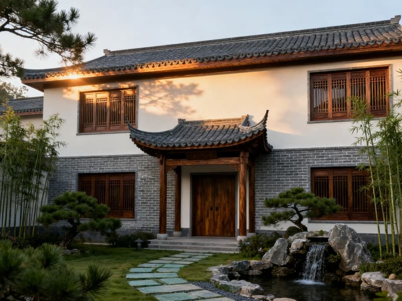 合肥民宿裝修：中式新古典風(fēng)的寧?kù)o居所營(yíng)造?